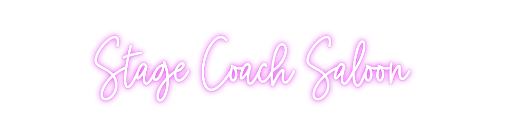 Custom Neon: Stage Coach S...