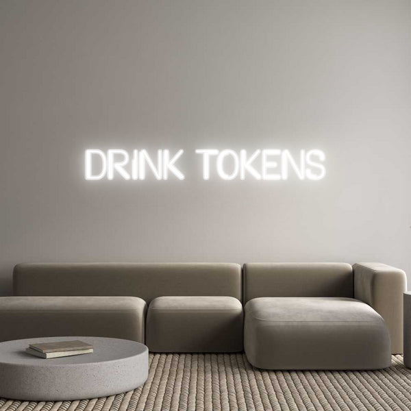 Custom Neon: DRINK TOKENS