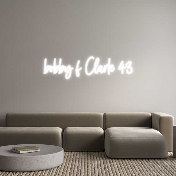Custom Neon: bobby f Clark...