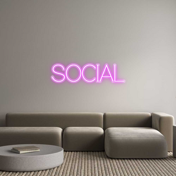 Custom Neon: SOCIAL