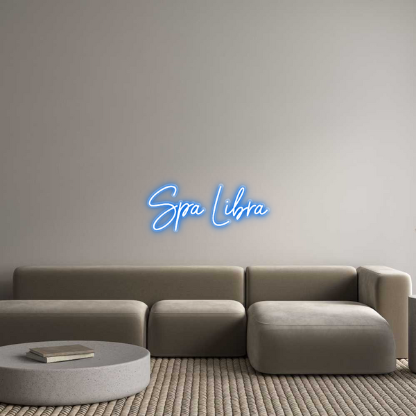 Custom Neon: Spa Libra