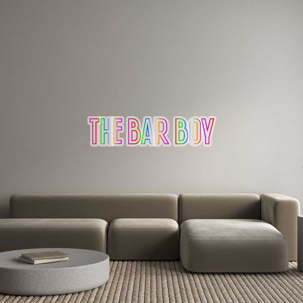 Custom Neon: THE BAR BOY