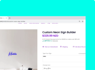 Custom Neon Sign Builder