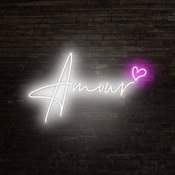Amour Neon Sign, Neon Sign - myNeon 