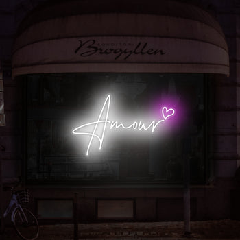 Amour Neon Sign, Neon Sign - myNeon 