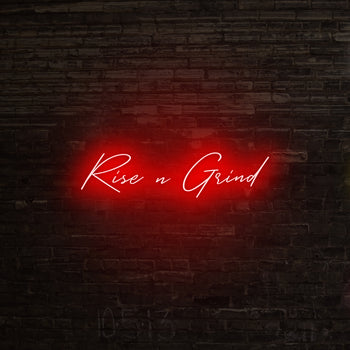 Rise n Grind Neon Sign, Neon Sign - myNeon 