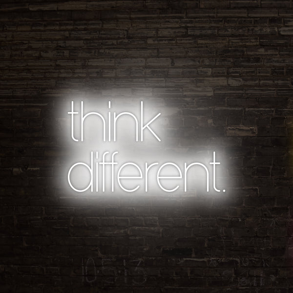 Think Different Neon Sign, Neon Sign - myNeon 