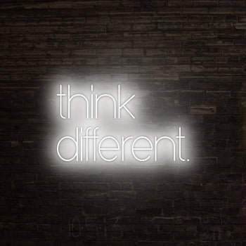 Think Different Neon Sign, Neon Sign - myNeon 