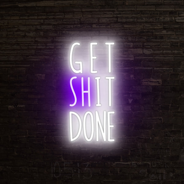 Get Sh*t Done Neon Sign, Neon Sign - myNeon 