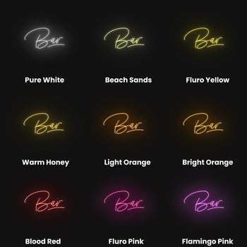 Bar Neon Sign - myNeon
