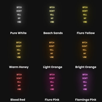 Bitch Don't Kill My Vibe Neon Sign