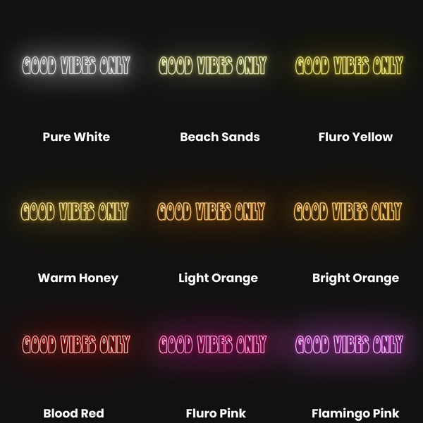 Good Vibes Only II Neon Sign