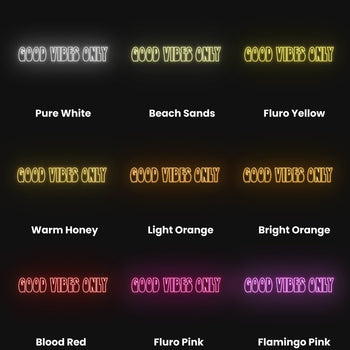 Good Vibes Only II Neon Sign