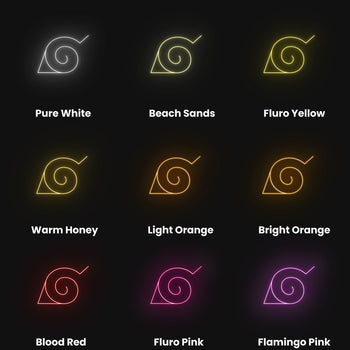 Hidden Leaf Village Neon Sign