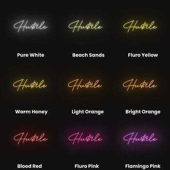 Hu$tle Neon Sign