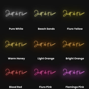 Just Do It Neon Sign