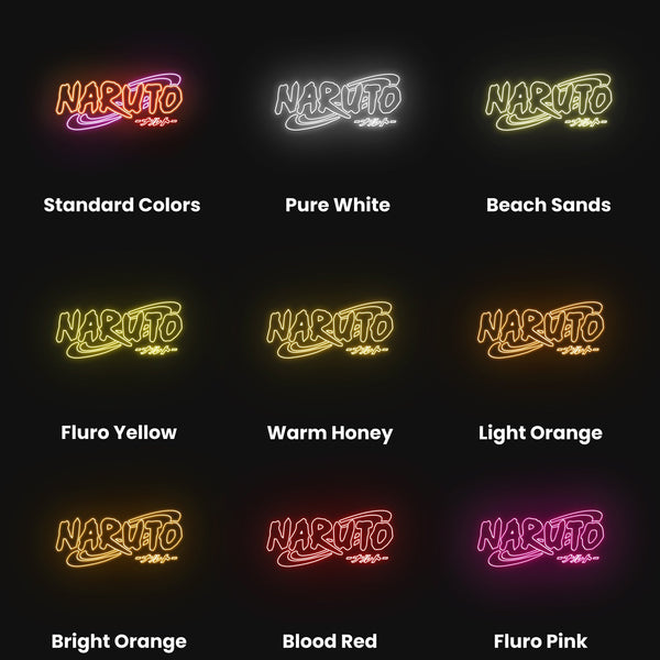 Naruto Logo Neon Sign