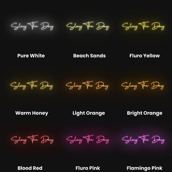 Slay The Day Neon Sign