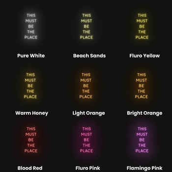 This Must Be The Place Neon Sign