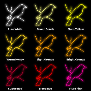 Fantail Neon Sign, Neon Sign - myNeon 