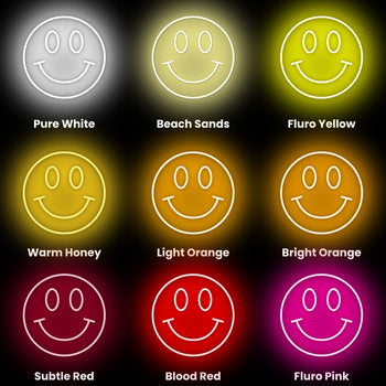 Smiley Neon Sign, Neon Sign - myNeon 