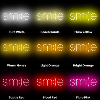 Smile Neon Sign, Neon Sign - myNeon 