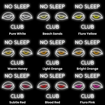 No Sleep Club Neon Sign, Neon Sign - myNeon 
