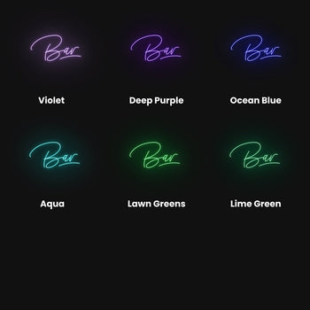 Bar Neon Sign - myNeon