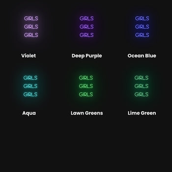 Girls, Girls, Girls Neon Sign