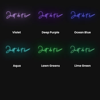 Just Do It Neon Sign