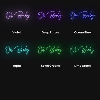 Oh Baby Neon Sign