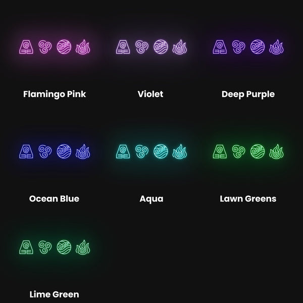 Avatar Elements Neon Sign