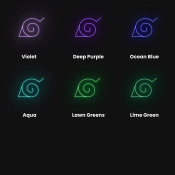 Hidden Leaf Village Neon Sign