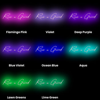 Rise n Grind Neon Sign, Neon Sign - myNeon 