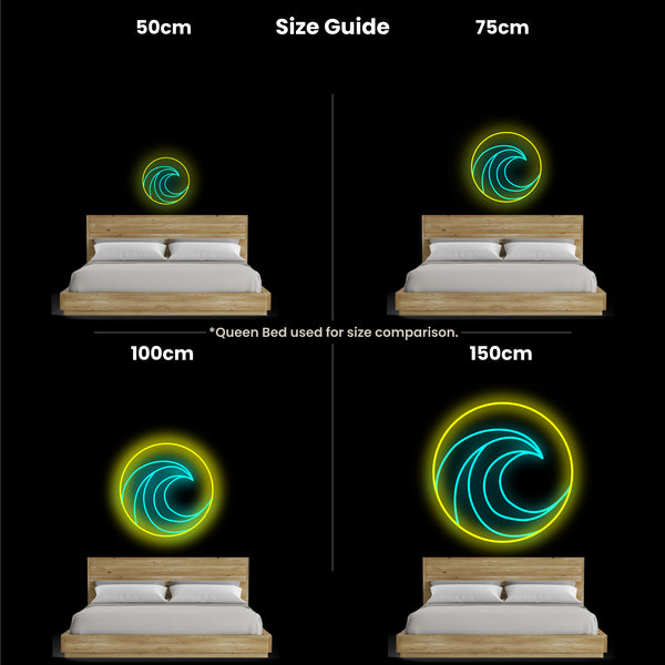 Surfin' Barrels Neon Sign, Neon Sign - myNeon 