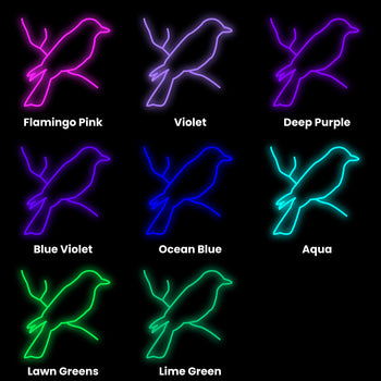 Fantail Neon Sign, Neon Sign - myNeon 