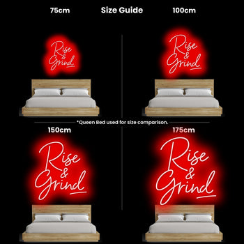 Rise n Grind Neon Sign, Neon Sign - myNeon 