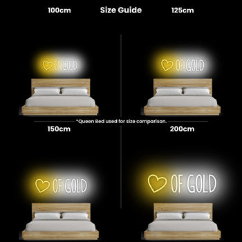 Heart of Gold Neon Sign, Neon Sign - myNeon 