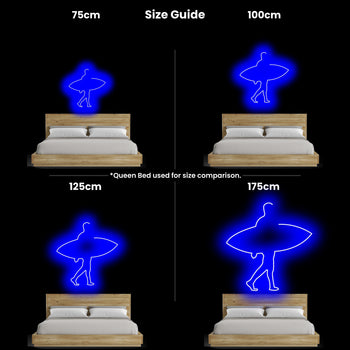 Surfer Neon Sign, Neon Sign - myNeon 