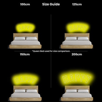 Happy Neon Sign, Neon Sign - myNeon 