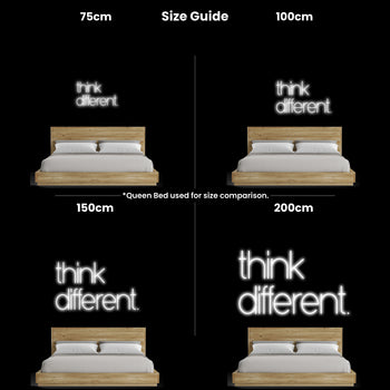 Think Different Neon Sign, Neon Sign - myNeon 