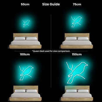 Fantail Neon Sign, Neon Sign - myNeon 