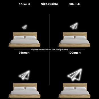 Paper Plane Neon Sign, Neon Sign - myNeon 