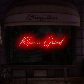 Rise n Grind Neon Sign, Neon Sign - myNeon 
