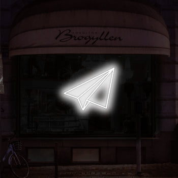Paper Plane Neon Sign, Neon Sign - myNeon 