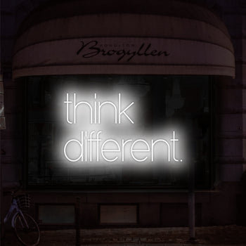 Think Different Neon Sign, Neon Sign - myNeon 