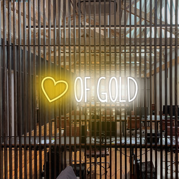 Heart of Gold Neon Sign, Neon Sign - myNeon 