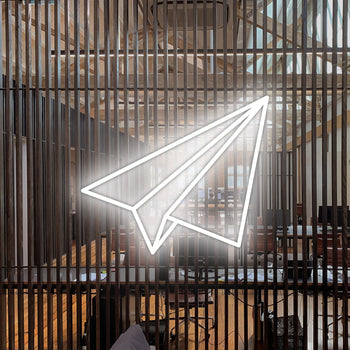 Paper Plane Neon Sign, Neon Sign - myNeon 