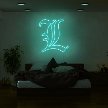 Death Note L Neon Sign