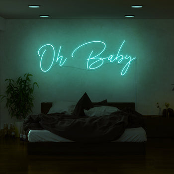 Neonschilder „Oh Baby, Neonlicht-Schild für Wanddekoration, Wohnzimmer Neonschilder „Oh Baby, Neonlicht-Schild für Wanddekoration, Wohnzimmer